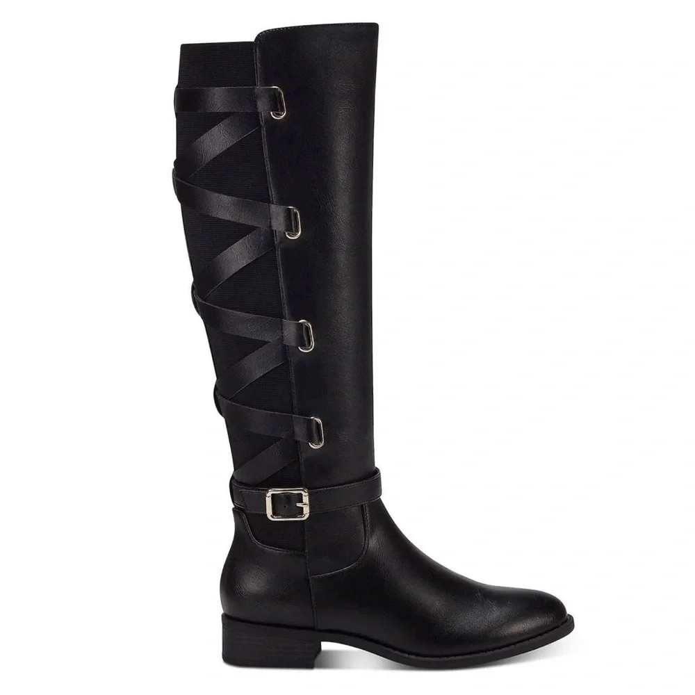 🌻 NEW w/Box Thalia Sodi Veronika Black Over The Knee Riding Boots Size 6.5